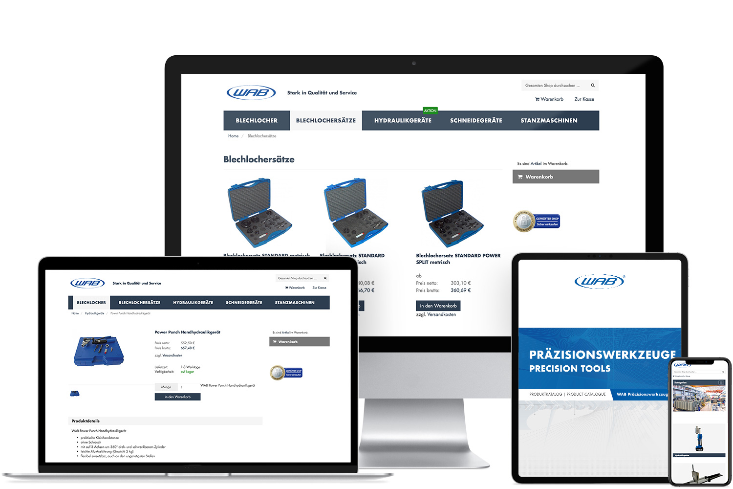 Projekt E-Commerce WAB-Präzisionswerkzeuge