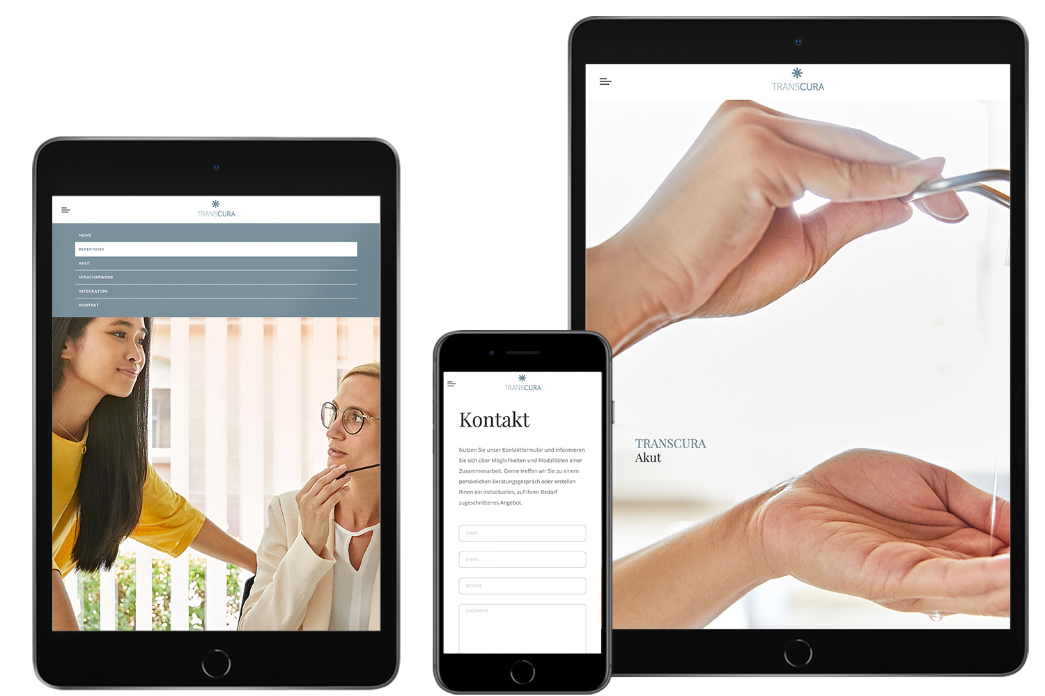Projekt Wordpress Transcura Mobil