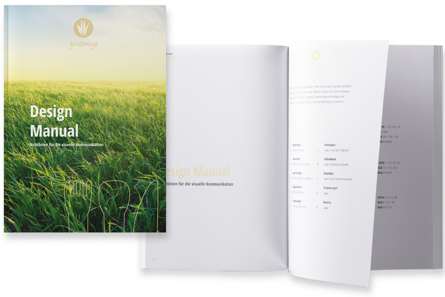 Projekt Corporate Design grassways Designmanual